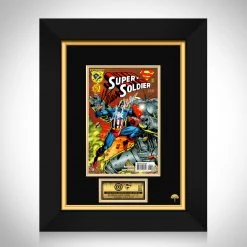 APW Super Soldier #1 - Hand-Signed Comic Book By Writer Mark Waid & Stan Lee Custom Frame Signed Memorabilia