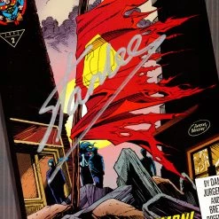 APW Superman- Millennium 'Death Of Superman (2000) #75 Vol 2' Hand-Signed Comic By Stan Lee Custom Frame