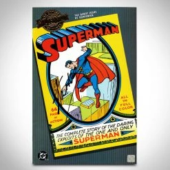APW Superman 'Debut' Millennium Edition Hand-Signed Comic Book By Stan Lee Custom Frame