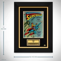 APW Superman Vol 4 #C-38 Oct-Nov (1975) Hand-Signed Oversize Vintage Comic Book By Stan Lee Custom Frame Signed Memorabilia