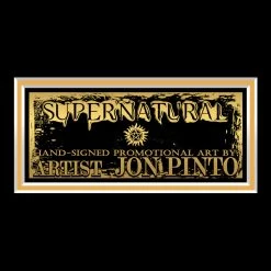 VAULT COLLECTIBLES Supernatural- Hand-Signed Artwork Print By Artist Jon Pinto Custom Frame Signed Memorabilia