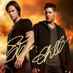 RARE-T Supernatural Sam & Dean Photo Limited Signature Edition Studio Licensed Custom Frame
