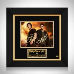 RARE-T Supernatural Sam & Dean Photo Limited Signature Edition Studio Licensed Custom Frame