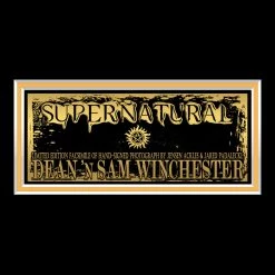 RARE-T Supernatural Sam & Dean Photo Limited Signature Edition Studio Licensed Custom Frame