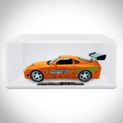 Toy Wonders Fast & Furious Brian's 2001 Toyota Supra Orange Die Cast Car Custom Museum Display Ready To Ship! 48 Hour Shipping!