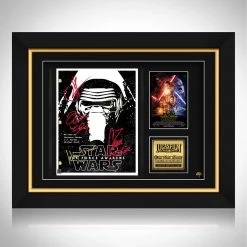 RARE-T Star Wars The Force Awakens Script Limited Signature Edition Studio Licensed Custom Frame