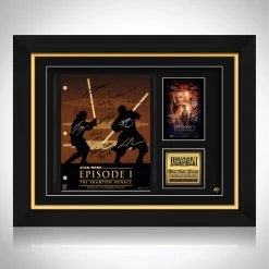 RARE-T Star Wars: Episode I The Phantom Menace Script Limited Signature Edition Studio Licensed Custom Frame