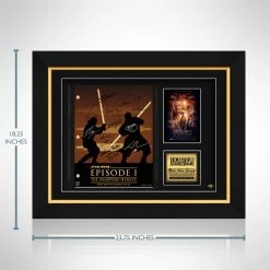 RARE-T Star Wars: Episode I The Phantom Menace Script Limited Signature Edition Studio Licensed Custom Frame