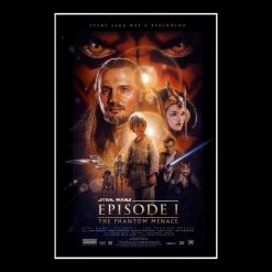 RARE-T Star Wars: Episode I The Phantom Menace Script Limited Signature Edition Studio Licensed Custom Frame