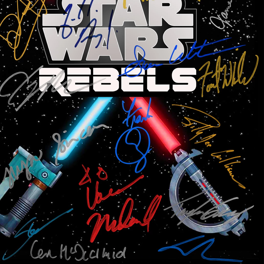 RARE-T Star Wars Rebels Transcript Limited Signature Edition Studio Licensed Custom Frame 6 RARE-T Star Wars Rebels Transcript Limited Signature Edition Studio Licensed Custom Frame