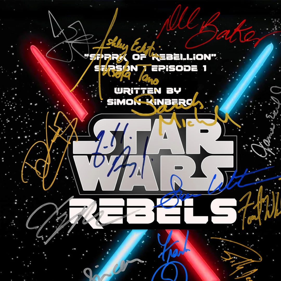 RARE-T Star Wars Rebels Transcript Limited Signature Edition Studio Licensed Custom Frame 5 RARE-T Star Wars Rebels Transcript Limited Signature Edition Studio Licensed Custom Frame
