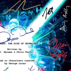 RARE-T Star Wars The Rise Of Skywalker Script Limited Signature Edition Studio Licensed Custom Frame 18 RARE-T Star Wars The Rise Of Skywalker Script Limited Signature Edition Studio Licensed Custom Frame