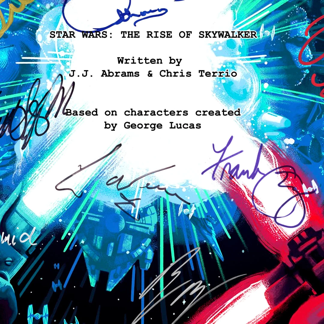 RARE-T Star Wars The Rise Of Skywalker Script Limited Signature Edition Studio Licensed Custom Frame 8 RARE-T Star Wars The Rise Of Skywalker Script Limited Signature Edition Studio Licensed Custom Frame