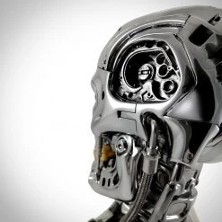 RARE-T Terminator- T-800 Endoskeleton Life-size Skull Head With Electronic Red Light Up Eyes Ready To Ship! 48 Hour Shipping!