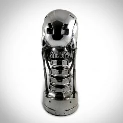 RARE-T Terminator- T-800 Endoskeleton Life-size Skull Head With Electronic Red Light Up Eyes Museum Display Collectible Statues