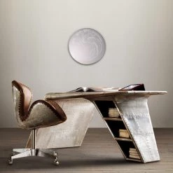 KATALYST Game Of Thrones - Targaryen Dragon HBO Licensed Round Etched Mirror Barware & Signs