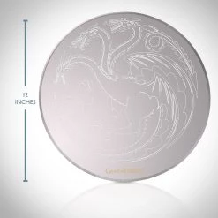 KATALYST Game Of Thrones - Targaryen Dragon HBO Licensed Round Etched Mirror (Small) Barware & Signs