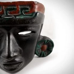 Jonathan Vintage Clay Teotihuacan Pre-Columbian Style Mask Ancient Artifacts