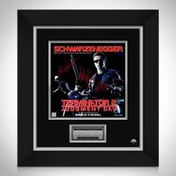 RARE-T Terminator 2 Judgement Day Soundtrack LP Cover Limited Signature Edition Licensed Custom Frame Limited Edition Frames
