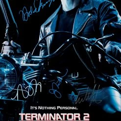 RARE-T Terminator 2 Judgement Day Mini Poster Limited Signature Edition Studio Licensed Custom Frame