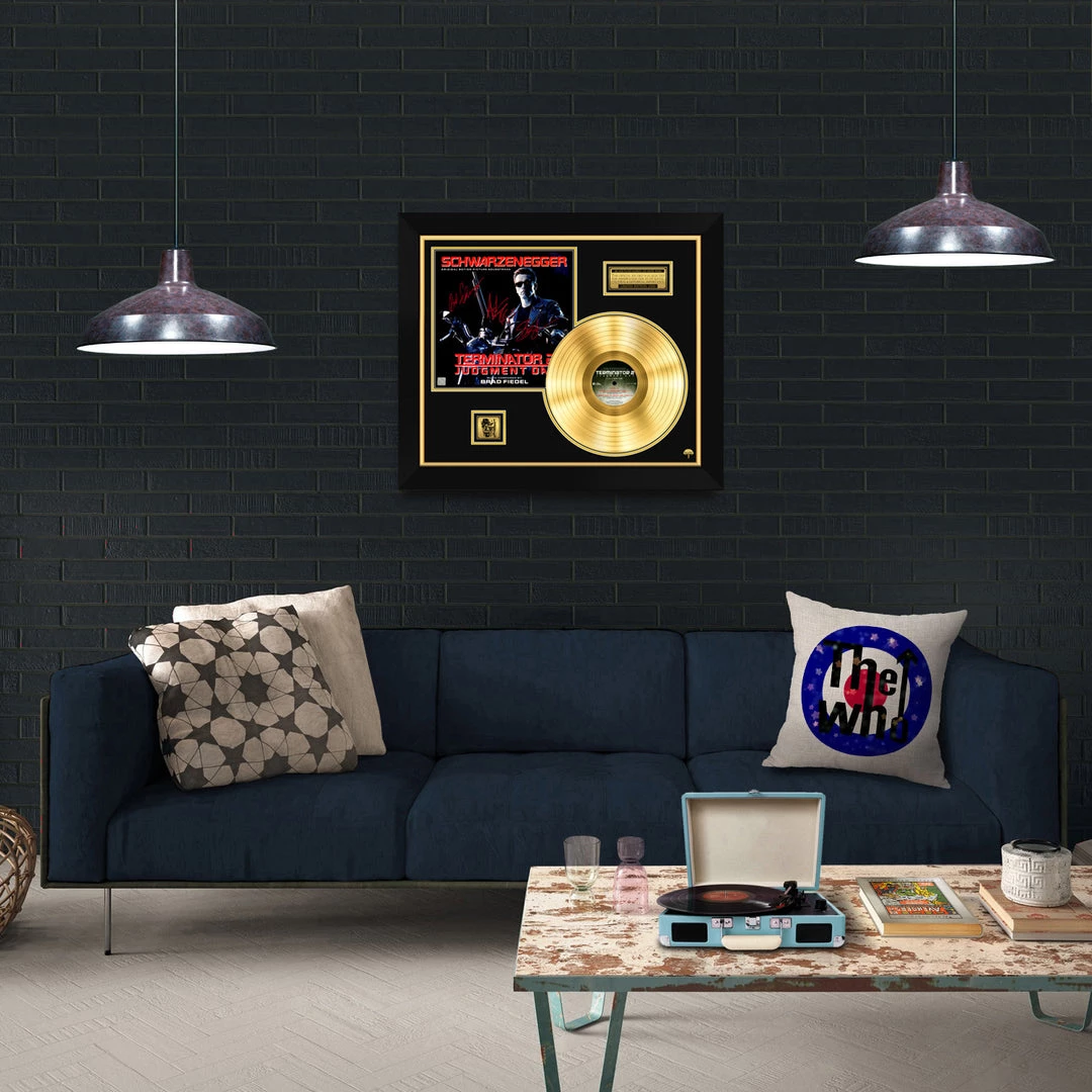 RARE-T Limited Edition Frames Terminator 2 Judgement Day Soundtrack Limited Signature Edition Gold LP Custom Frame 9 RARE-T Limited Edition Frames Terminator 2 Judgement Day Soundtrack Limited Signature Edition Gold LP Custom Frame