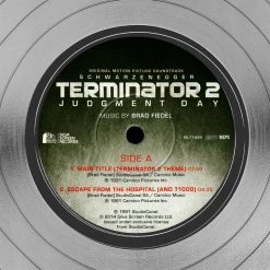 RARE-T Terminator 2 Judgement Day Soundtrack Limited Signature Edition Platinum LP Custom Frame Limited Edition Frames