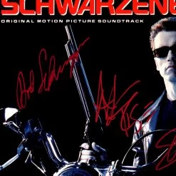RARE-T Limited Edition Frames Terminator 2 Judgement Day Soundtrack Limited Signature Edition Gold LP Custom Frame