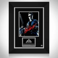 RARE-T T2: Judgment Day Schwarzenegger Limited Signature Edition Studio Licensed Photo Custom Frame Limited Edition Frames