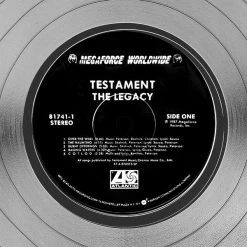 Rare-T Limited Edition Frames Testament - The Legacy Limited Signature Edition Studio Licensed Platinum LP Custom Frame