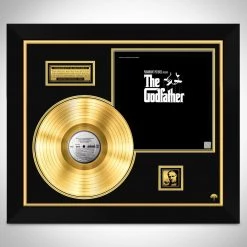 RARE-T The Godfather 'Movie Soundtrack' Limited Collectors' Edition Studio Licensed Gold LP Custom Frame Limited Edition Frames