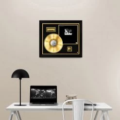 RARE-T The Godfather 'Movie Soundtrack' Limited Collectors' Edition Studio Licensed Gold LP Custom Frame Limited Edition Frames