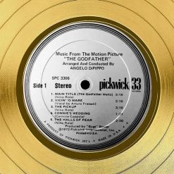 RARE-T The Godfather 'Movie Soundtrack' Limited Collectors' Edition Studio Licensed Gold LP Custom Frame Limited Edition Frames