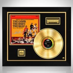 RARE-T Limited Edition Frames The Good, The Bad And The Ugly Limited Signature Edition Studio Licensed Gold LP Custom Frame