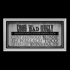 RARE-T Limited Edition Frames The Good, The Bad And The Ugly Photo Limited Signature Edition Licensed Custom Frame