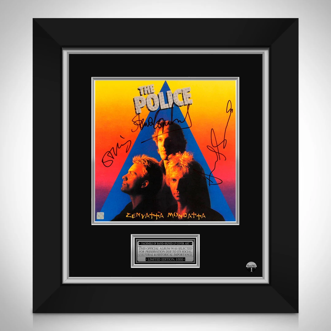 RARE-T The Police Zenyatta Mondatta Limited Signature Edition Studio Licensed LP Cover Custom Frame Limited Edition Frames 1 RARE-T The Police Zenyatta Mondatta Limited Signature Edition Studio Licensed LP Cover Custom Frame Limited Edition Frames