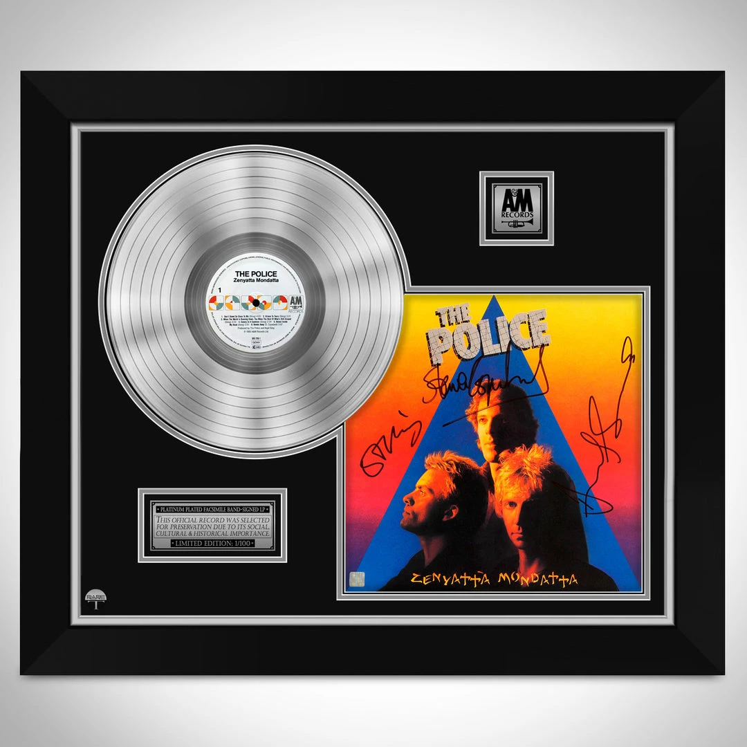 Rare-T The Police Zenyatta Mondatta Limited Signature Edition Studio Licensed Platinum LP Custom Frame Limited Edition Frames 1 Rare-T The Police Zenyatta Mondatta Limited Signature Edition Studio Licensed Platinum LP Custom Frame Limited Edition Frames