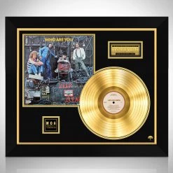 Rare-T Limited Edition Frames The Who - Who Are You Limited Signature Edition Studio Licensed Gold LP Custom Frame