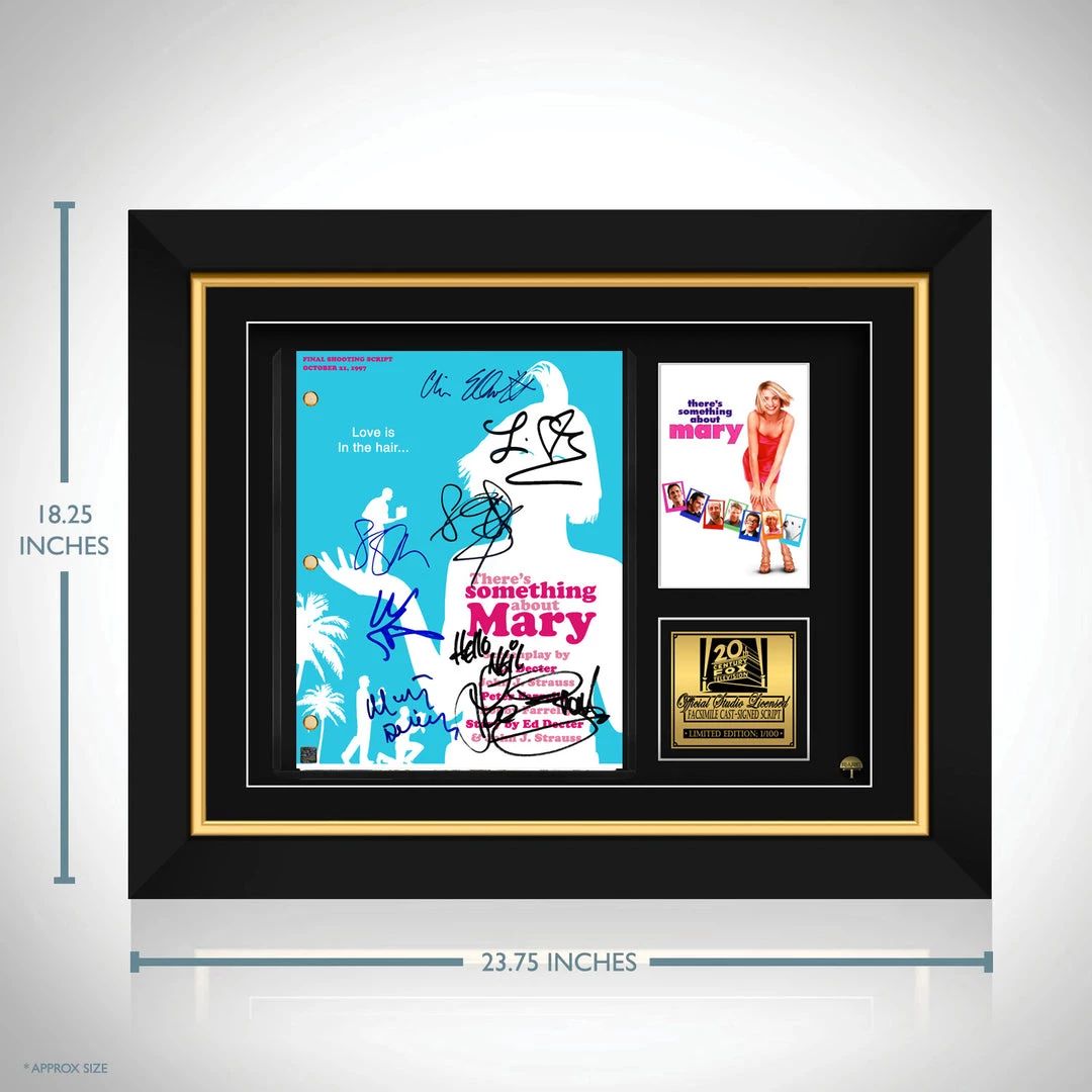 RARE-T There's Something About Mary Script Limited Signature Edition Studio Licensed Custom Frame Limited Edition Frames 6 RARE-T There's Something About Mary Script Limited Signature Edition Studio Licensed Custom Frame Limited Edition Frames