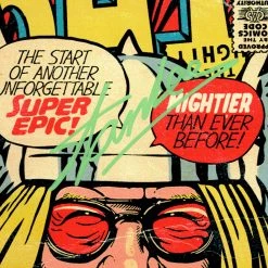 APW Stan Lee- 'Thor' Hand-Signed Caricature Art Print By Stan Lee Custom Frame Signed Memorabilia