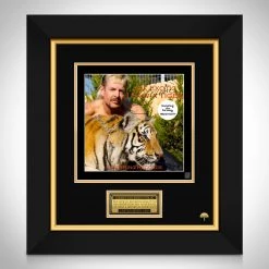 RARE-T Tiger King - Joe Exotic - I Saw A Tiger LP Cover Limited Signature Edition Studio Licensed Custom Frame