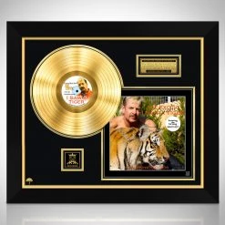RARE-T Limited Edition Frames Tiger King Joe Exotic I Saw A Tiger Gold LP Limited Signature Edition Studio Licensed Custom Frame