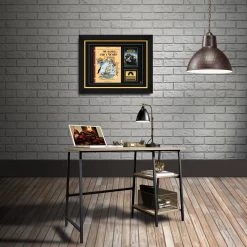 RARE-T Tintin Les Aventures De Tintin The Adventures Of Tintin: The Secret Of The Unicorn Script Limited Signature Edition Studio Licensed Custom Frame