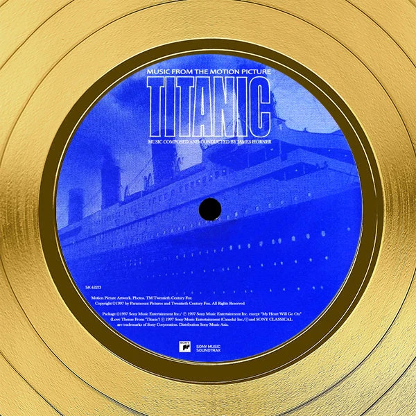 RARE-T Limited Edition Frames Titanic Motion Picture Soundtrack Limited Signature Edition Studio Licensed Gold LP Custom Frame 6 RARE-T Limited Edition Frames Titanic Motion Picture Soundtrack Limited Signature Edition Studio Licensed Gold LP Custom Frame