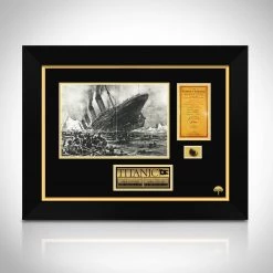 RARE-T Titanic Coal Specimen By CEO Of RMS Titanic Inc Custom Frame