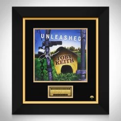 RARE-T Toby Keith - Unleashed LP Cover Limited Signature Edition Studio Licensed Custom Frame