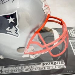 APW Tom Brady Handsigned Full Size Helmet Tri-Star COA Rare-T Exclusive Museum Display
