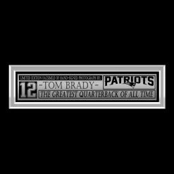 RARE-T Tom Brady New England Patriots Photo Limited Signature Edition Studio Licensed Custom Frame Sports Memorabilia