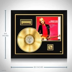 RARE-T Limited Edition Frames Tom Petty & The Heartbreakers Damn The Torpedoes Gold LP Limited Signature Edition Studio Licensed Custom Frame