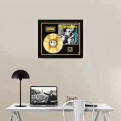 RARE-T Tom Waits - Rain Dogs Gold LP Limited Signature Edition Studio Licensed Custom Frame Limited Edition Frames