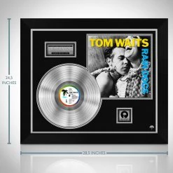 RARE-T Tom Waits - Rain Dogs Platinum LP Limited Signature Edition Studio Licensed Custom Frame